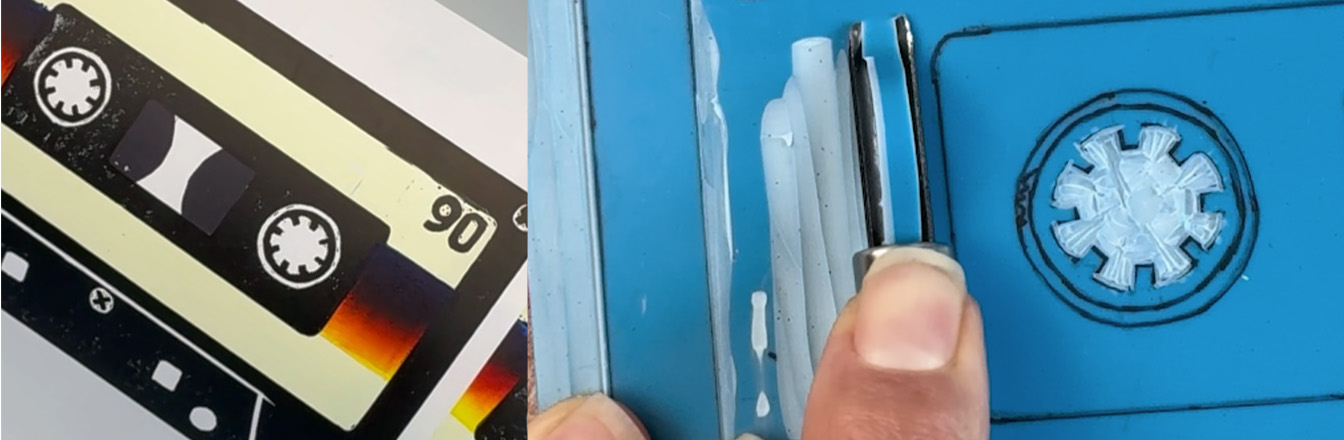 1 of 2 Multicolour Lino Techniques: The Multiblock Method (Cassette Tape Print Tutorial)