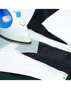 Woven Fusible Interfacings. White. Per metre