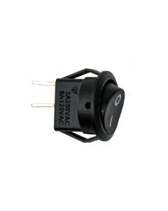 SPST 15mm Mini Round Rocker Switch, pack of 10