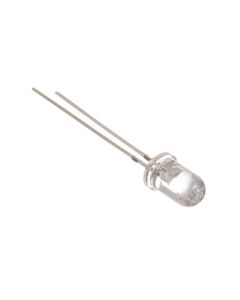 White 5mm Water Clear LED - 25deg - 2250mCd