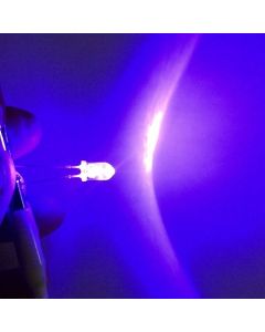 UV 5mm Water Clear LED - 15deg - 5mW