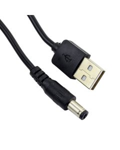 USB to 2.1mm Jack Cable, 5V, 2A