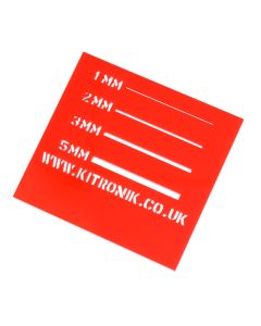 Red Value Acrylic Sheet (Cast) 3mm x 600mm x 400mm