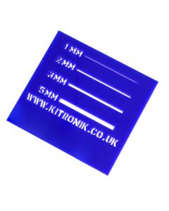 Blue Value Acrylic Sheet (Cast) 3mm x 600mm x 400mm