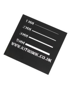 Black Value Acrylic Sheet (Cast) 3mm x 1000mm x 600 mm