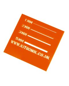 Orange Value Acrylic Sheet (Cast) 3mm x 1000mm x 600 mm