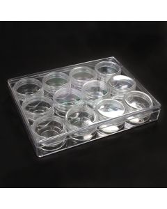Storage Tray with Screw Lid Pots
