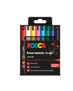 Uni Posca Marker PC-1MR 8 Standard Colours
