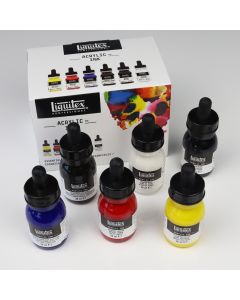 Liquitex Acrylic Inks Assortment. Set of 6