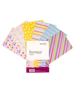 Specialist Crafts A4 Mixed Patterned Paper Pad