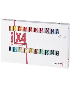 X4 Standard Acryl Tube 20ml Assorted Set of 24