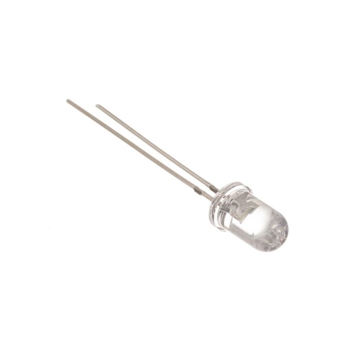 Red 5mm Water Clear LED - 25deg - 1150mCd