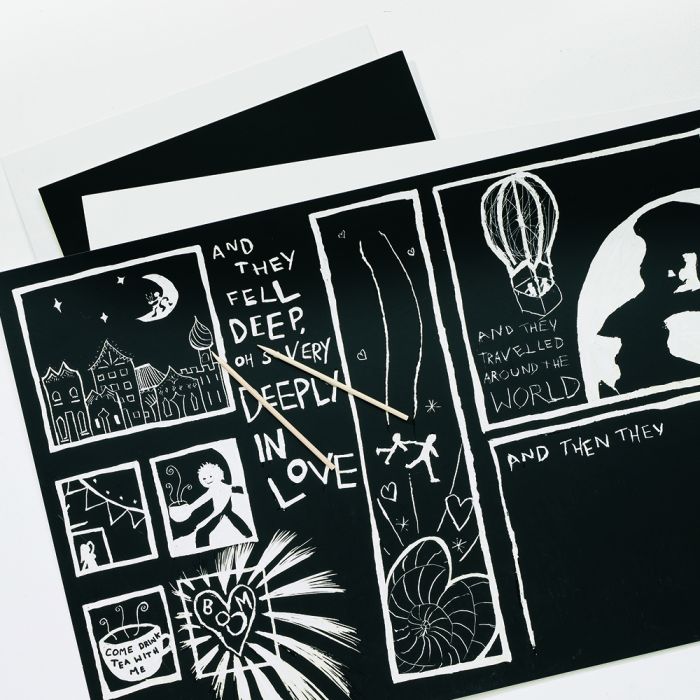 Uncoated White Scraperboard