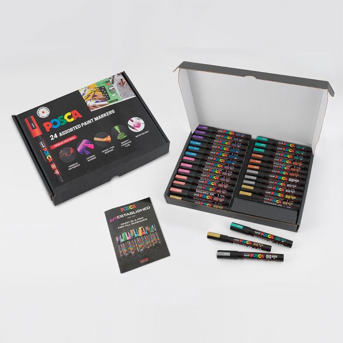 Posca PC Pack of 24 Assorted Metallics Posca PC Pack of 24 Assorted Metallics