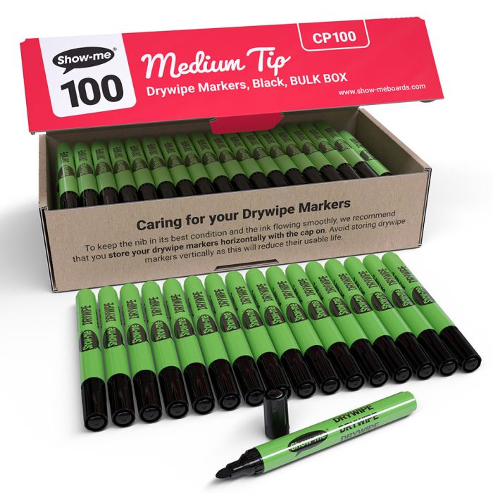 Show-me Drywipe Pens. Pack of 100 Show-me Drywipe Pens. Pack of 100
