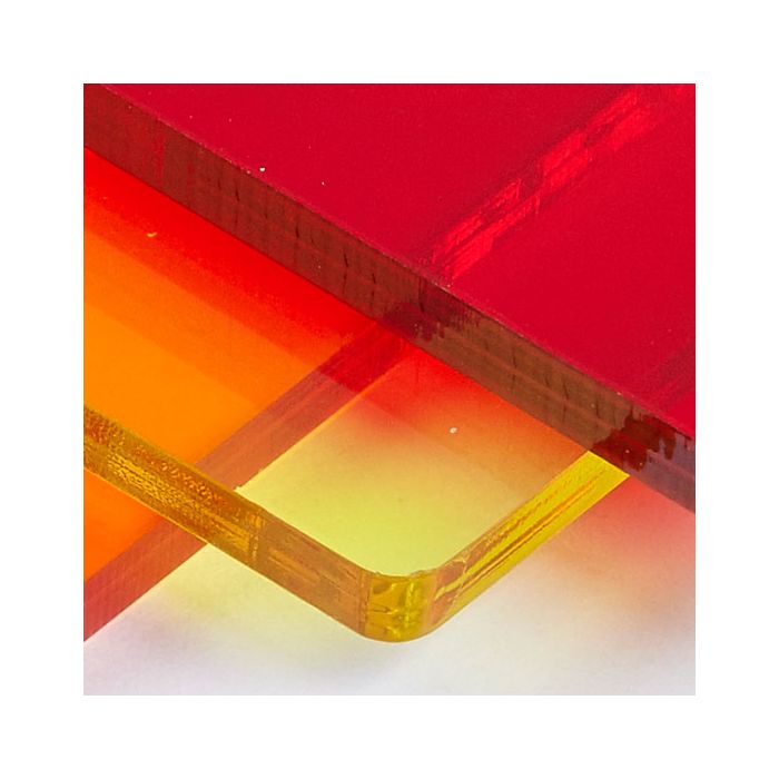 Transparent Coloured Cast Acrylic Sheets 5mm