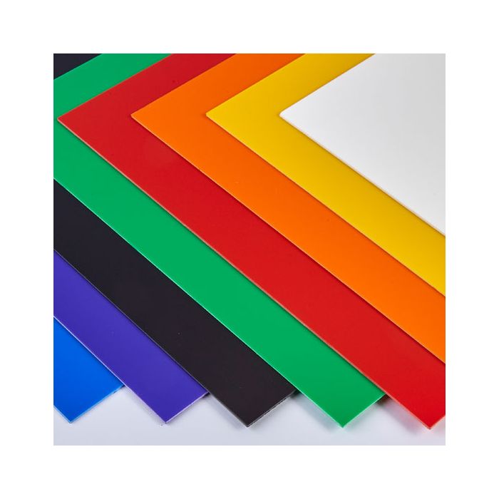 Coloured High Impact Polystyrene Sheets - 457 x 305mm