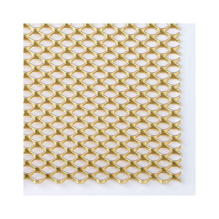Gold Anodised Mesh Sheet - 300 x 150 x 1mm
