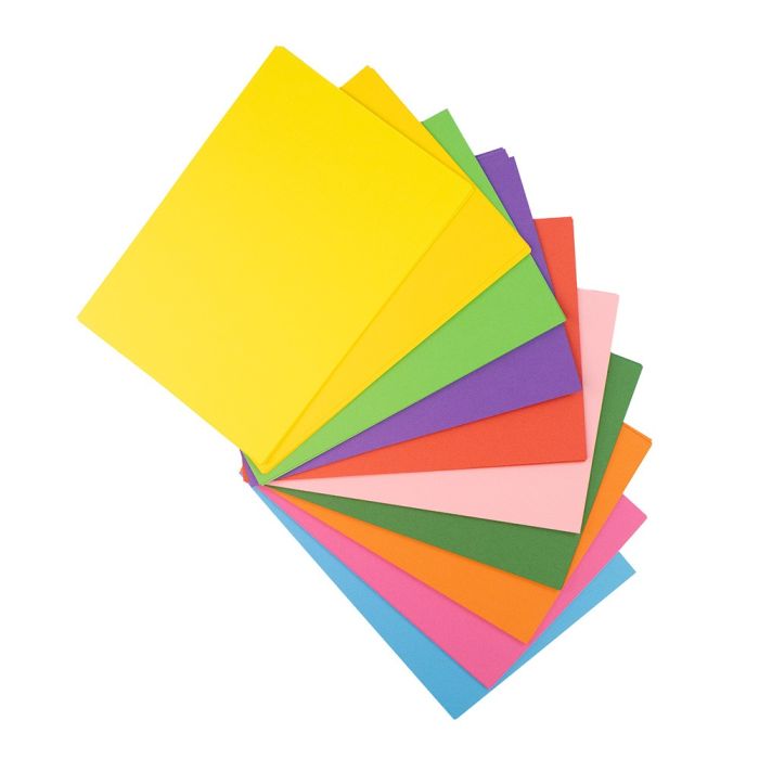Specialist Crafts Essentials 100gsm Assorted Paper Pack of 100 A4 Brights