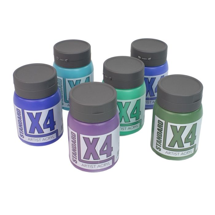 Specialist Crafts X4 Standard Acryl 500ml Set of 6 Cools Set Specialist Crafts X4 Standard Acryl 500ml Set of 6 Cools Set