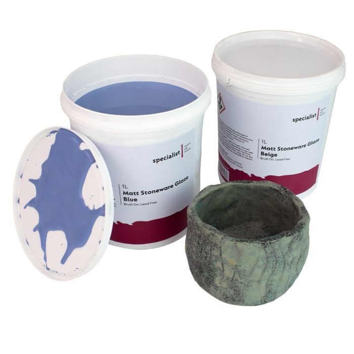 Specialist Crafts Lead-Free Stoneware Matt Brush On Glazes 1L Specialist Crafts Lead-Free Stoneware Matt Brush On Glazes 1L
