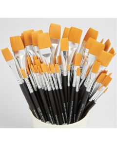 Artist Flat Watercolour Brush Bulk Pack