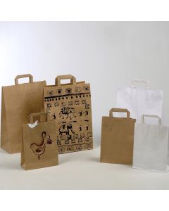 Flat Handle Paper Bags