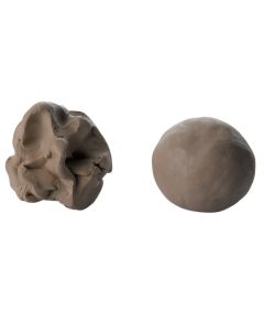 Fired White Firing Clay - Glazed (left) and Unglazed (right)