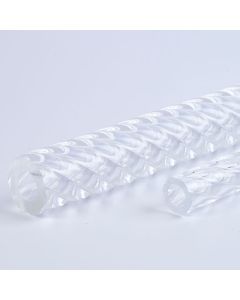 Clear Extruded Corrugated Twisted Acrylic Tubes