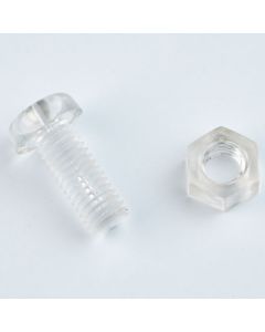 Acrylic Nuts & Bolts. Per pack