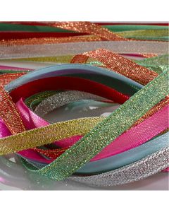 Satin & Ribbon Glitter Pack. Per pack