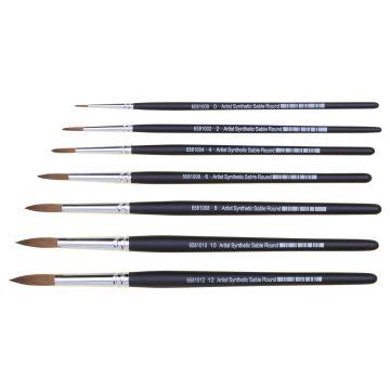 Specialist Crafts Artist Round Sable Brush Set