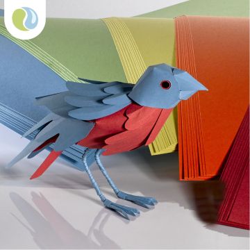 Recycled Bright Coloured Board Pack - 340 Microns