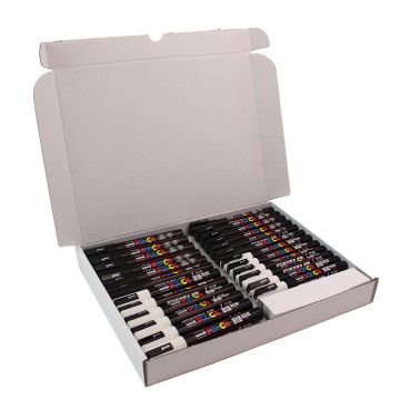 Posca Asstd Bulk Box 24 Black & White
