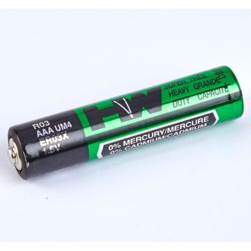 Zinc Chloride Batteries - AAA - 1.5V. Pack of 4
