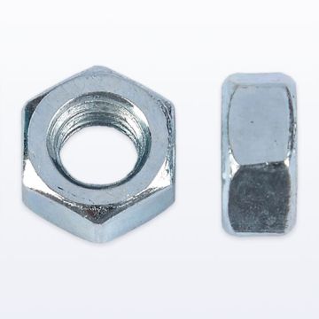BZP Steel Hexagon Nuts. Pack of 100