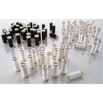 Gutermann Sew-All 292 Polyester Thread 100m Reels Black & White Bulk Pack