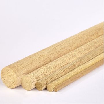Wooden Dowels Round - 8mm dia. Pack of 10