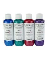 Specialist Crafts Glitter Paint - Assorted Colours. Set of 4