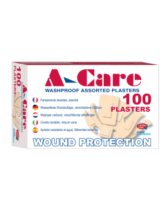Washproof Plasters Assorted - Pack of 100