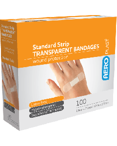 Transparent Plasters 72 x 19mm - Pack of 100