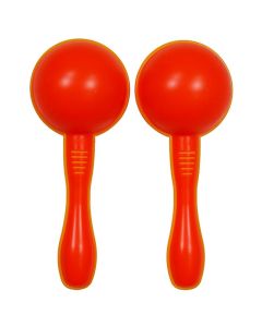 A-Star Plastic Maracas Small - Red and Orange