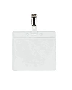 Visitor Badge 60 x 90mm With Straps - Clear - Pack of 25