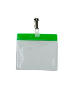 Visitor Badge 60 x 90mm With Straps - Green - Pack of 25