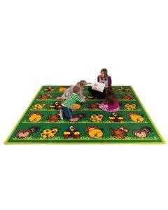 Town & Country Zoo Animals Placement Carpet