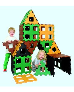 XL Polydron Set 3 - Natural Colours - Pack of 36