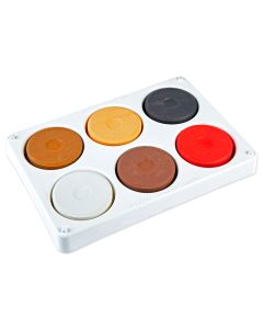 Specialist Crafts Tempera Blocks Size 2 - Skin Tones Palette