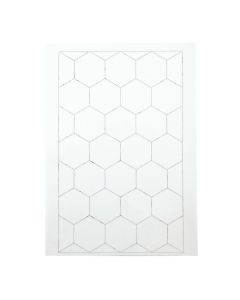 Hexagonal Grid Paper A4 - Pack of 100