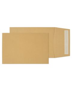 C5 Gusset Non-Window Envelopes Peel & Seal Manilla - Pack of 125