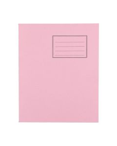 Exercise Books 8 x 6.5in 32 Page Blank - Vivid Pink - Pack of 100